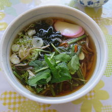 山菜そばを食べました