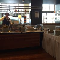 朝食のブッフェ。充実してて満足です。