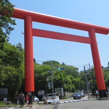 神社の赤い鳥居