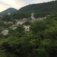 部屋からみえる雲仙地獄