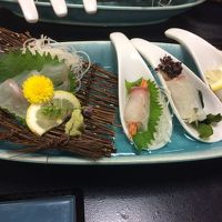 夕食　新鮮なお刺身