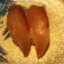 がんどぶり（はまち）の握り