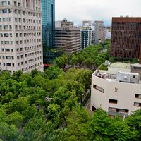 中山北路は緑が豊富な通りです。通りの騒音は気になりません。