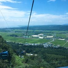 ロープウェイからの景色