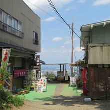 太平山神社そばにある見晴台にも茶店があります