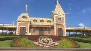 蒸気機関車でパーク内を移動