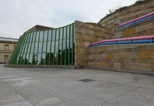 アンティーク　骨董　水彩画　サイン有　絵画　壁掛け　シュトゥットガルト　宮廷広場 アンティーク 骨董 水彩画 サイン有 絵画 壁掛け シュトゥット