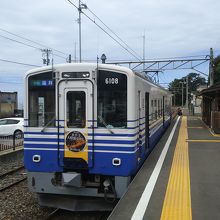 三国港駅のホームから。