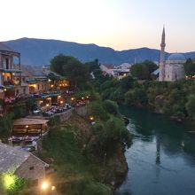 スタリモストから眺めるネレトヴァ川