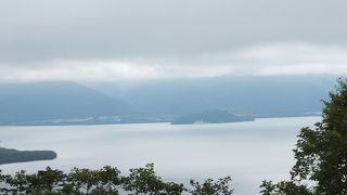 思いがけず見えました。予想外の眺望でした。