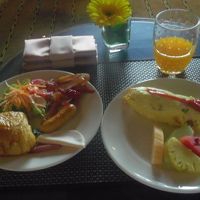 朝食　ラウンジ