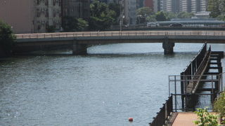 道頓堀川にかかる橋です