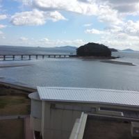 部屋から竹島が見えます