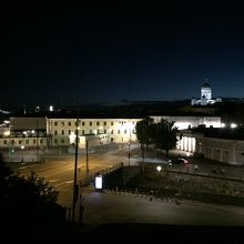 ウスペンスキー寺院が建つ丘から見たヘルシンキ市内の夜景