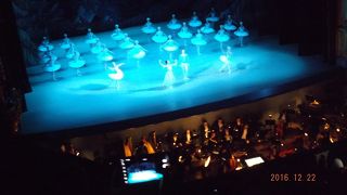 今夜の出し物は、バレエ「くるみ割り人形」です