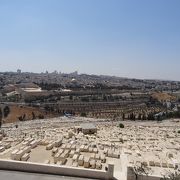 ユダヤ人の墓が連なる山