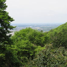 極楽寺コースの途中からの眺め
