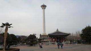 釜山タワーがある公園