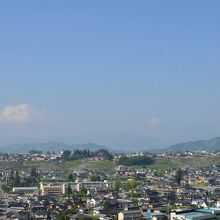 飯田市街が一望