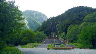 涸沢や穂高と、槍ヶ岳との分岐点