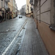 床から旧市街の雰囲気