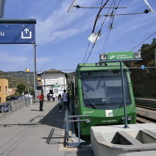 Monistrol de Montserrat駅の列車
