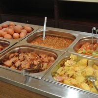 朝食・ホットミールの種類は少な目