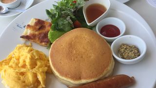 パンケーキでブランチ
