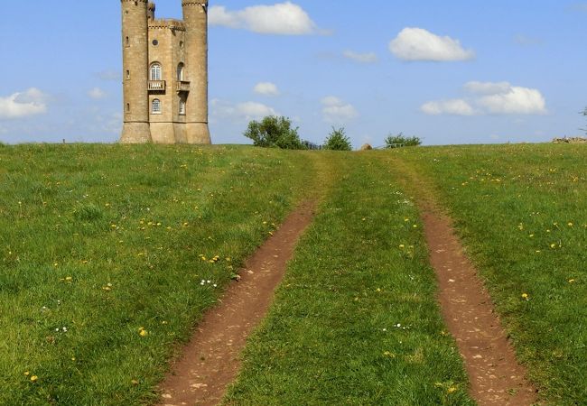 イギリスの田舎の風景を一望できます