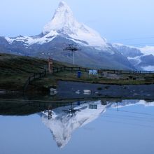 ライゼーから見る逆さマッターホルン