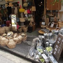 店頭の一部分