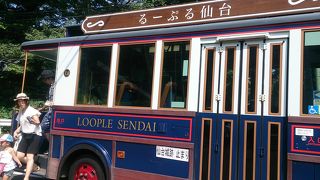 るーぷるに乗って仙台巡り。