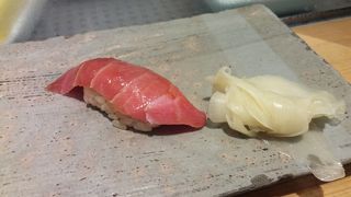 出発前においしいお寿司