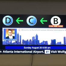 ターミナルのレイアウト