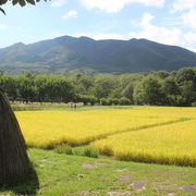 遠野の昔の家などを移築保存しているところ