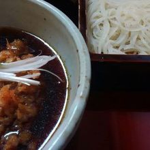 小柱と小海老のかき揚げせいろ1200円 