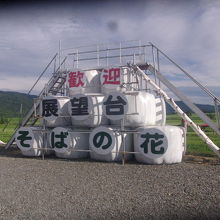 手作り感溢れる、素朴な風情の展望台です( ´∀｀ )