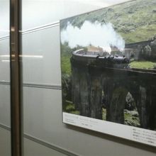 歴史を感じる鉄道風景の写真が色々展示されてました