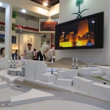 ブックフェア―で使われた　国際展示場の中