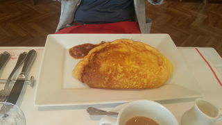 泡のようなオムレツ