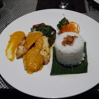 夕食のメインは見た目もお洒落で、美味しかったです