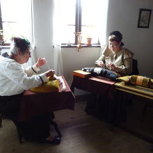 レース編みも　体験できます