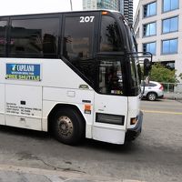 キャピラノ渓谷吊り橋へのシャトルバス