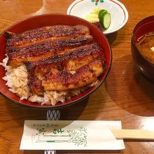 どんぶり鉢いっぱいの大きな鰻