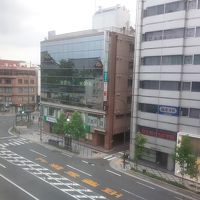 最上階507号室から。烏丸七条の交差点が見えます