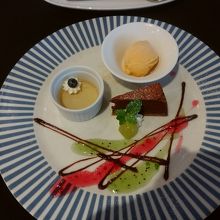 相方のデザートです