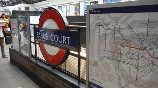 案内板がレトロ