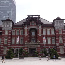 昔の赤レンガ駅舎が復活