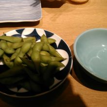 枝豆は熱々で美味しかった