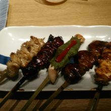 焼き鳥５種盛り合わせ